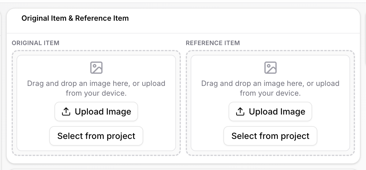 Input vs reference slots in workflow UI